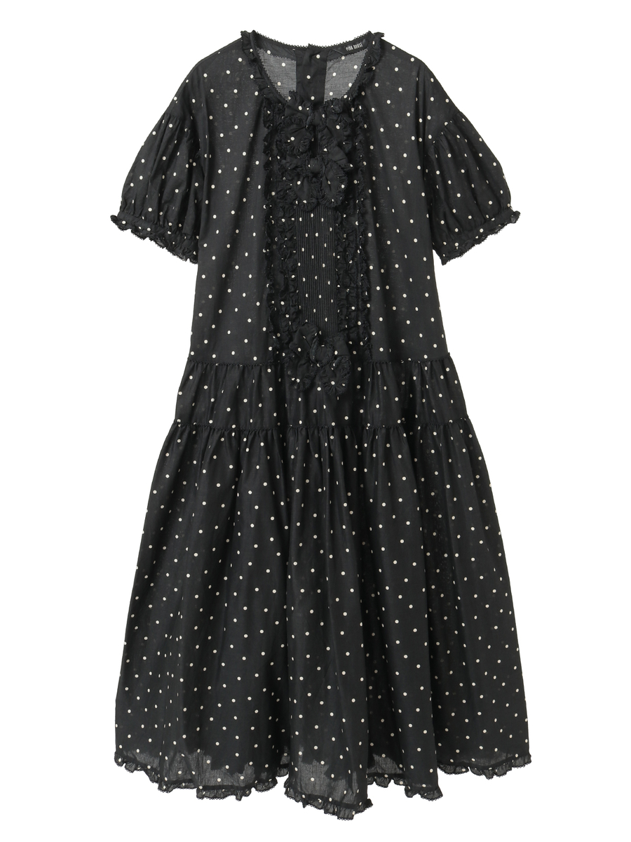 水玉プリントワンピース 詳細画像 ソライロ 1