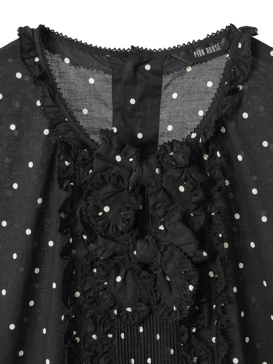 水玉プリントワンピース 詳細画像 ソライロ 3