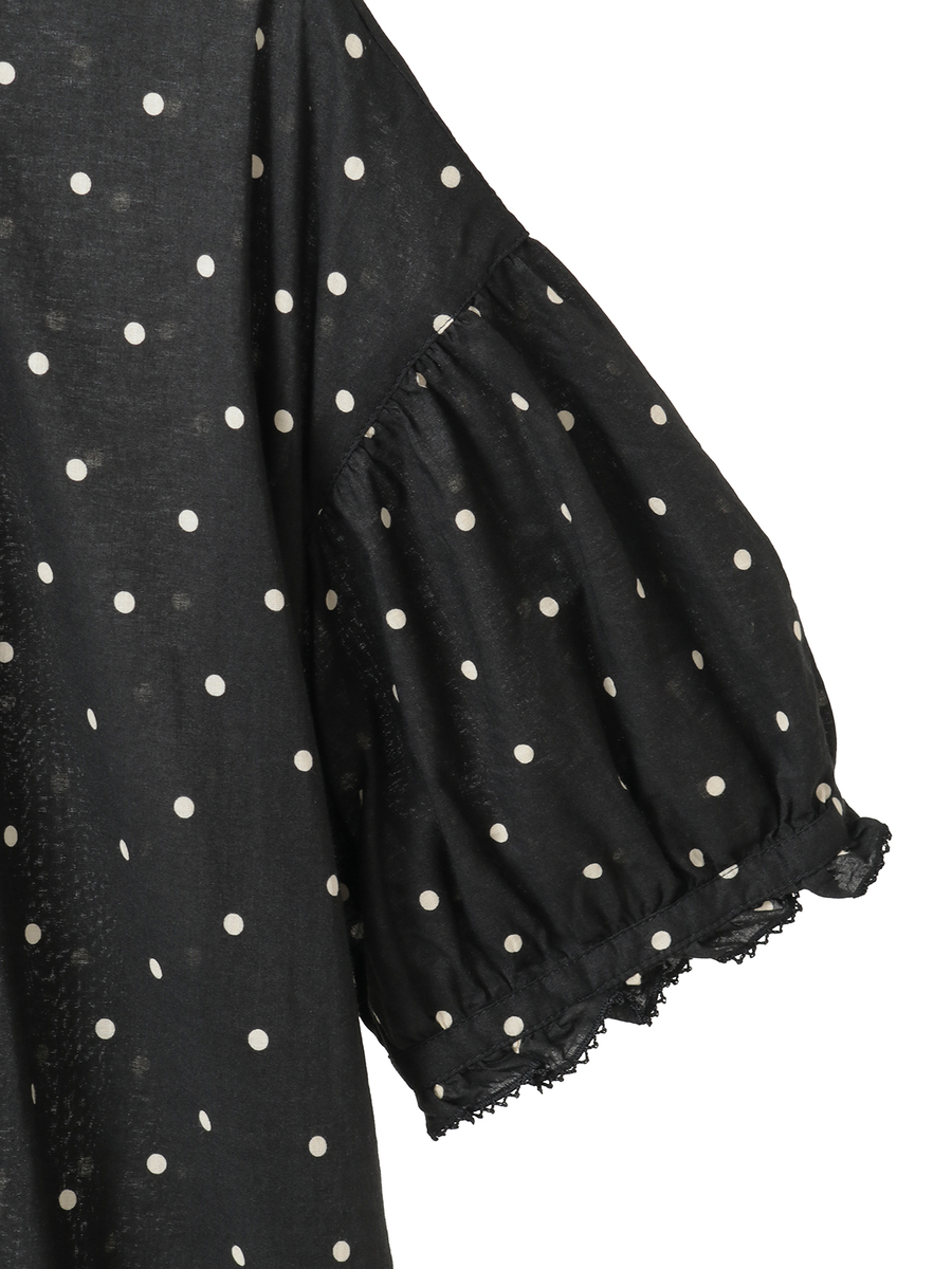 水玉プリントワンピース 詳細画像 ソライロ 4