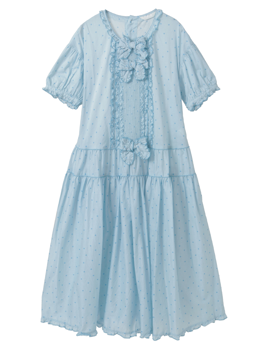 水玉プリントワンピース 詳細画像 ソライロ 1