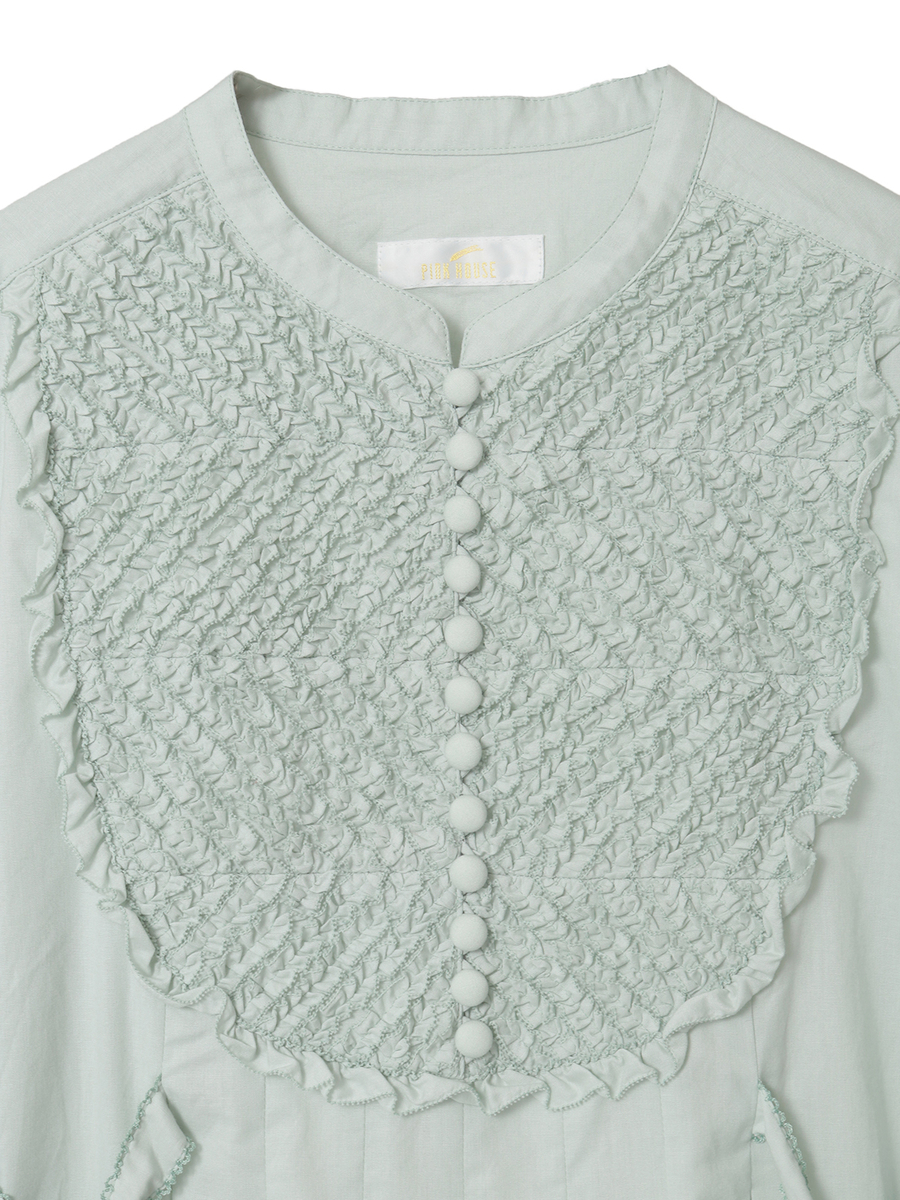 キャンブリックワンピース 詳細画像 グリーン 10