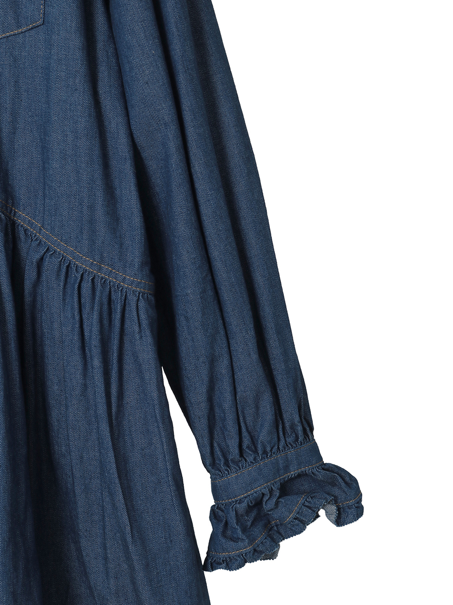 オーガニックデニムワンピース 詳細画像 キナリ 4