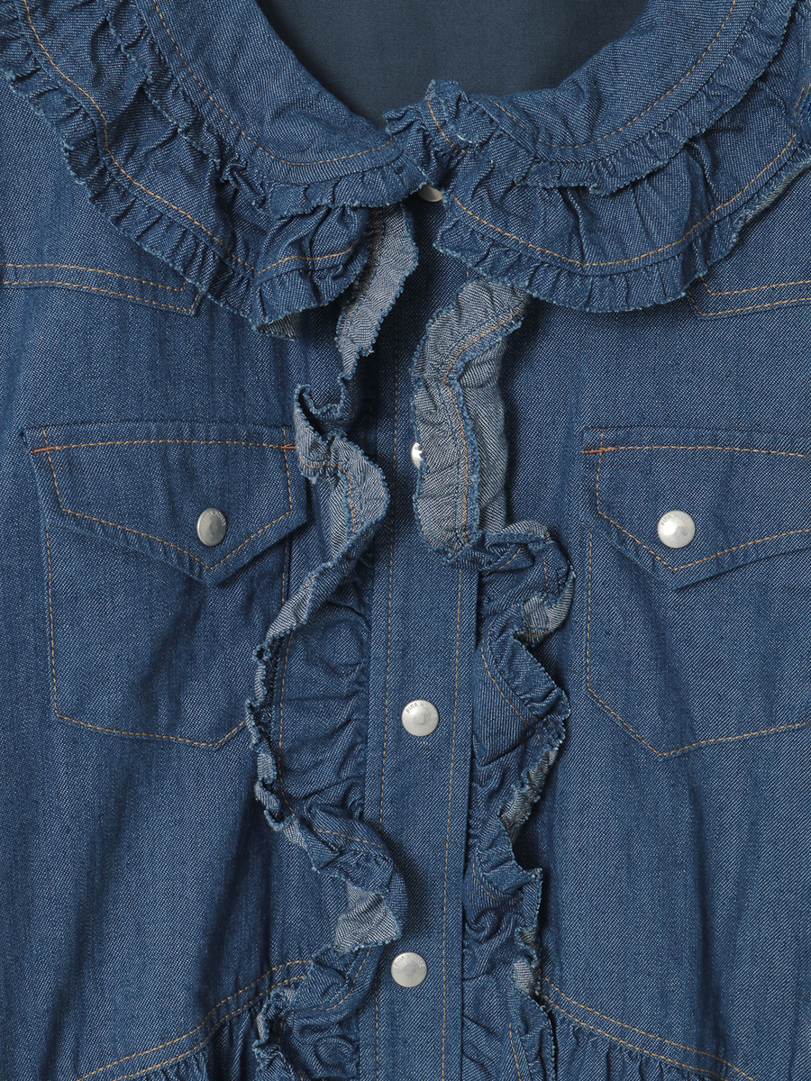 オーガニックデニムワンピース 詳細画像 キナリ 8