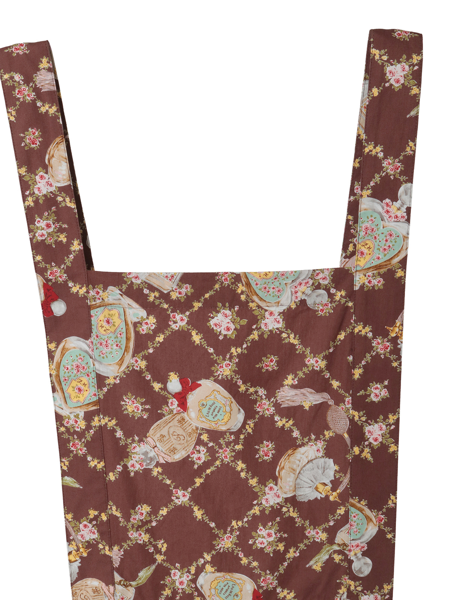 パフュームプリントサロペットスカート 詳細画像 ローズレッド 3