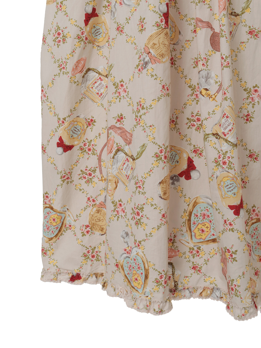 パフュームプリントサロペットスカート 詳細画像 ローズレッド 8