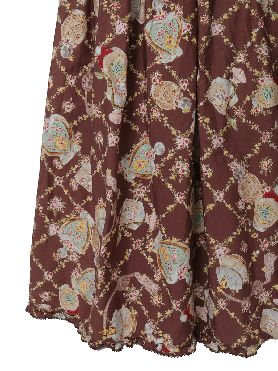 パフュームプリントミディワンピース 詳細画像 クロ 10