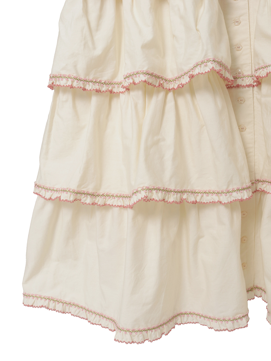 フローラルテープ使いワンピース 詳細画像 チョコレート 10