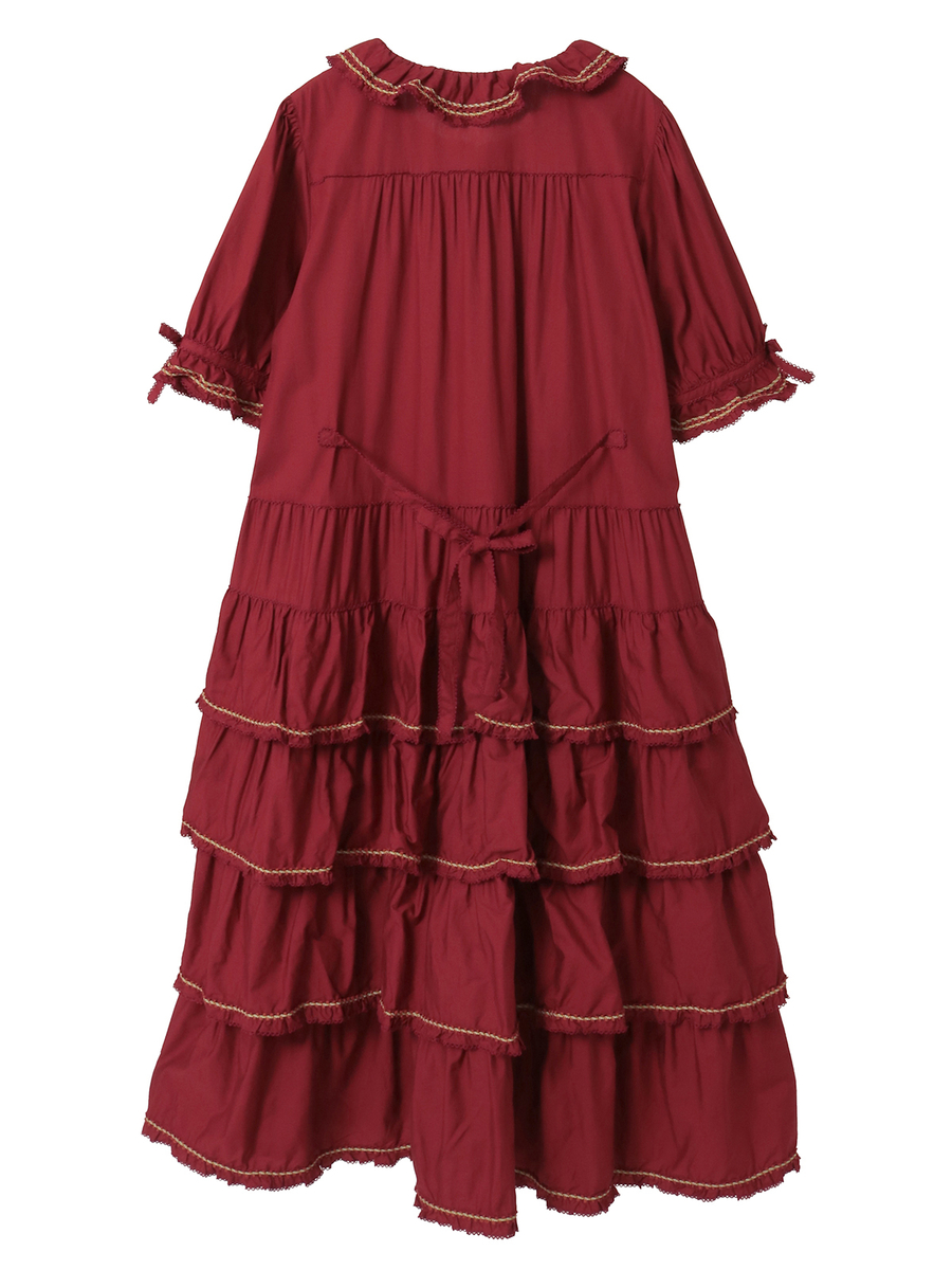 フローラルテープ使いワンピース 詳細画像 チョコレート 2