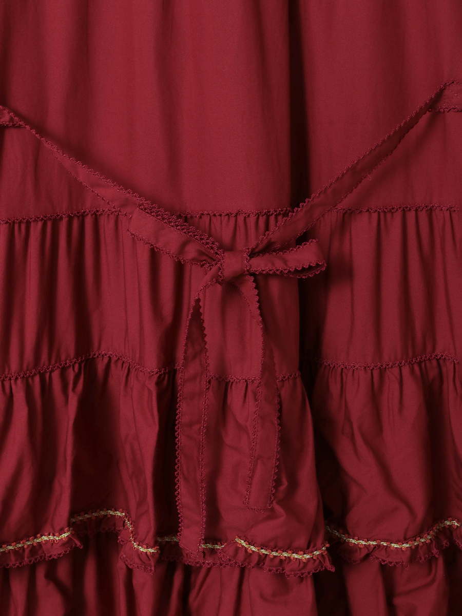 フローラルテープ使いワンピース 詳細画像 チョコレート 6