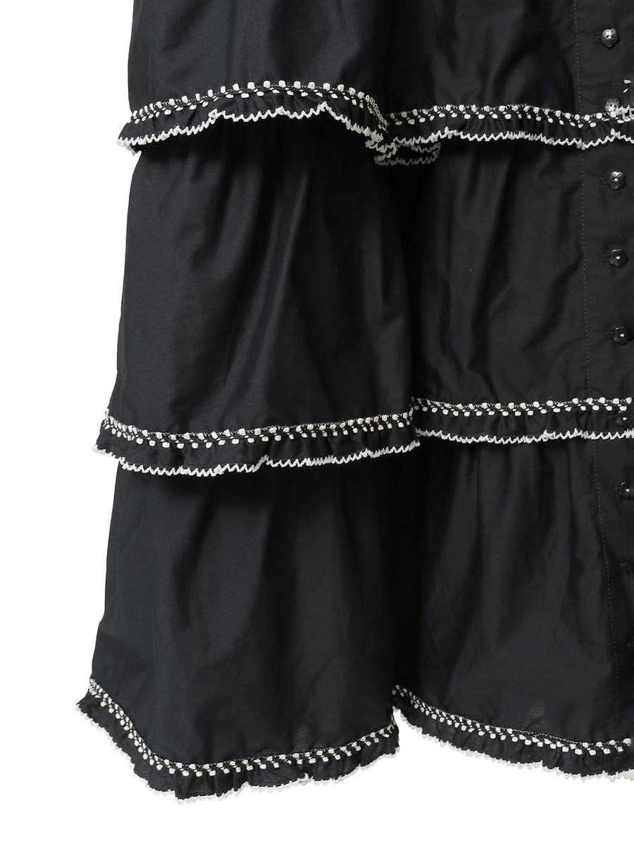 フローラルテープ使いワンピース 詳細画像 チョコレート 8