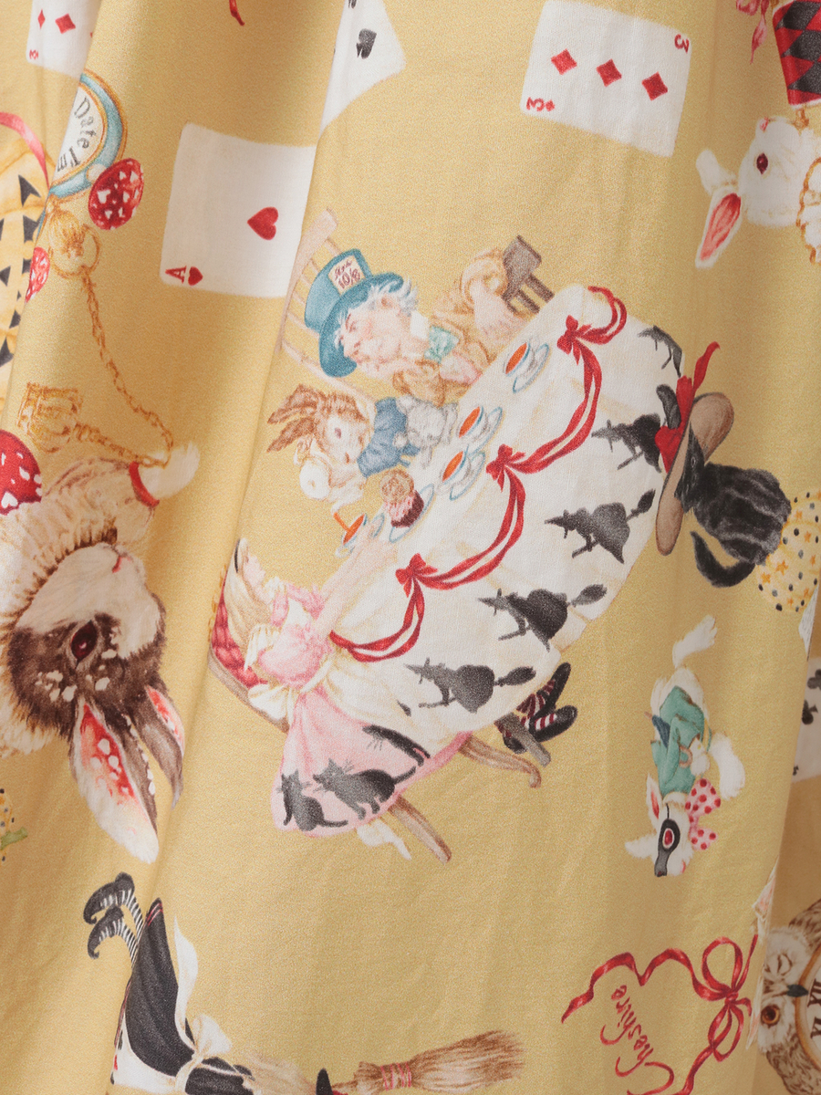 ハロウィーンワンダーランドプリントミディワンピース 詳細画像 キナリ 7