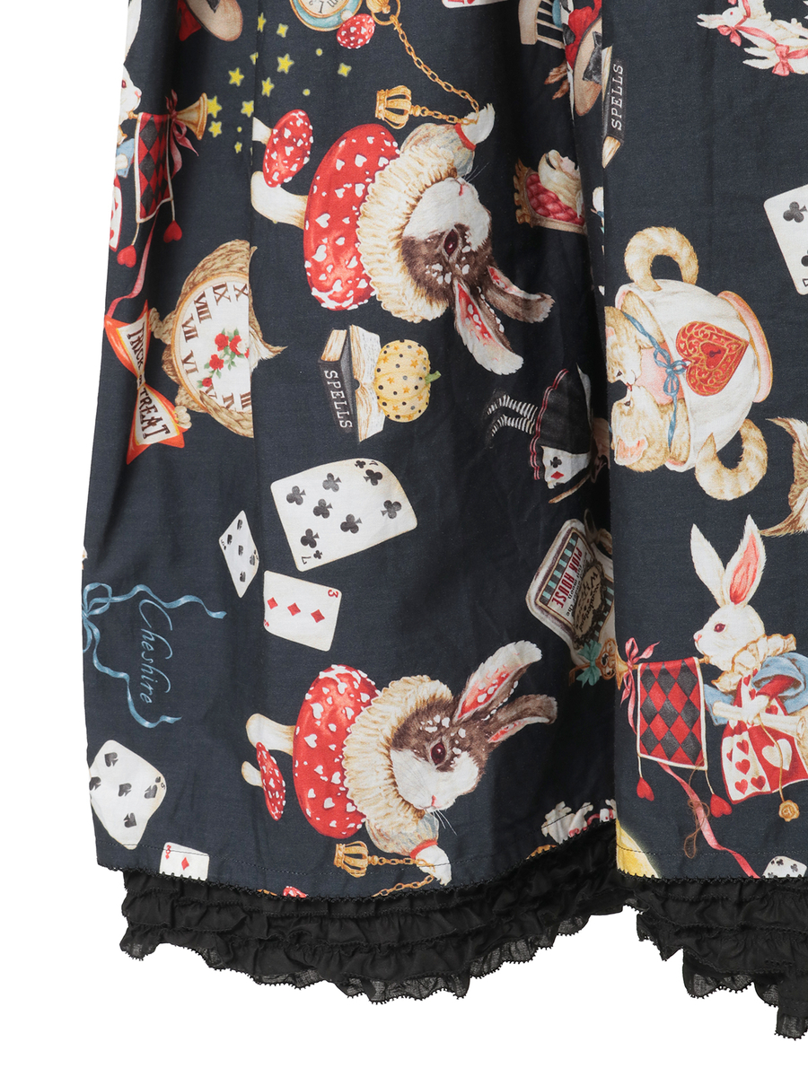 ハロウィーンワンダーランドプリントミディワンピース 詳細画像 キナリ 8