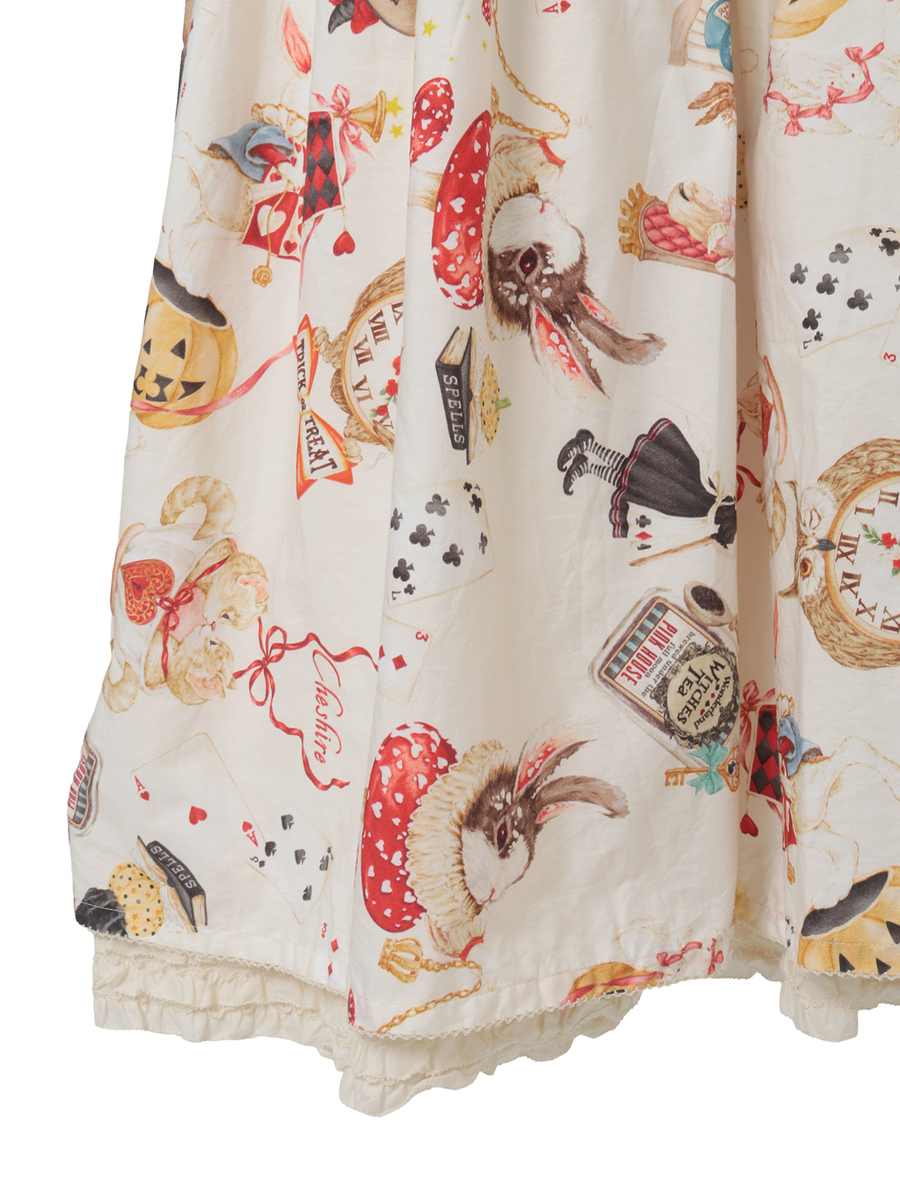 ハロウィーンワンダーランドプリントミディワンピース 詳細画像 キナリ 9