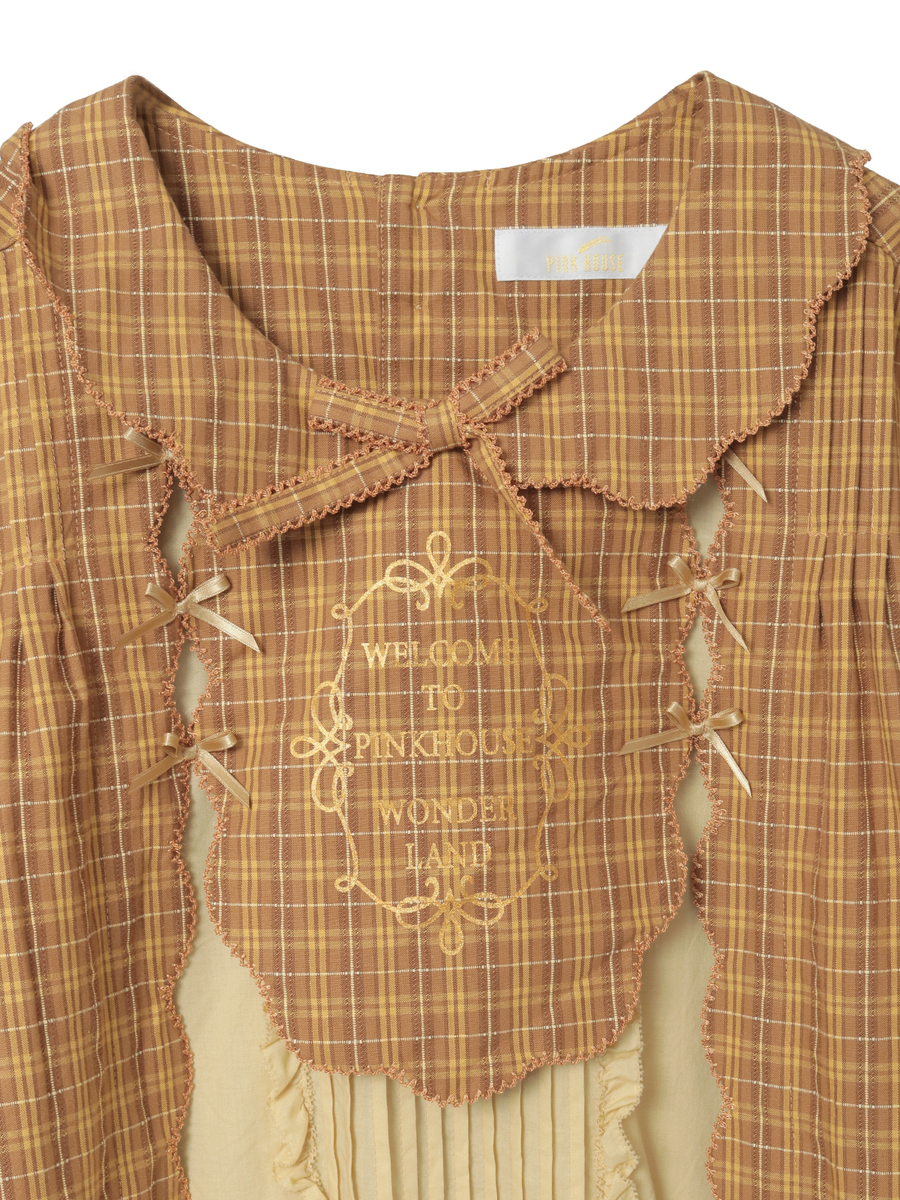 オリジナルコードチェックミディワンピース 詳細画像 アカ 12