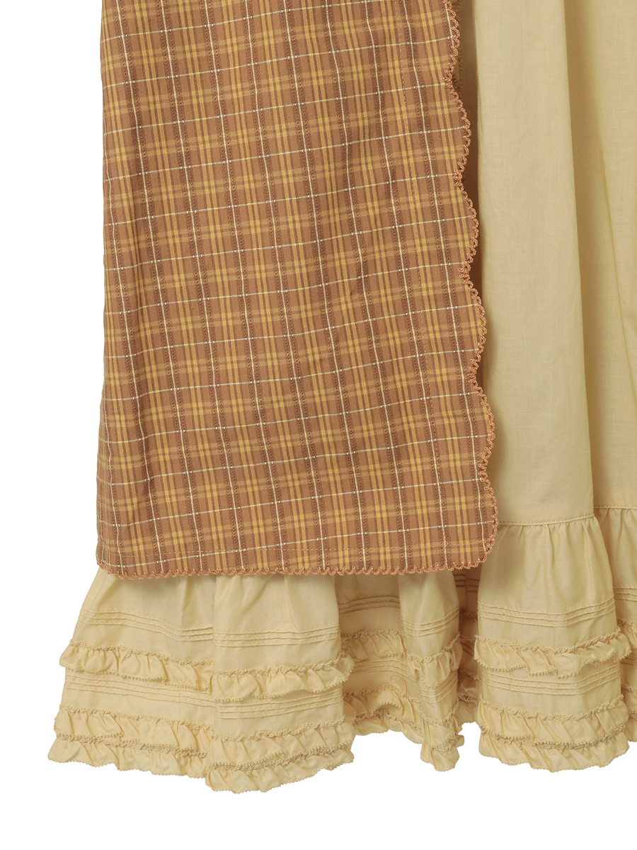 オリジナルコードチェックミディワンピース 詳細画像 アカ 13