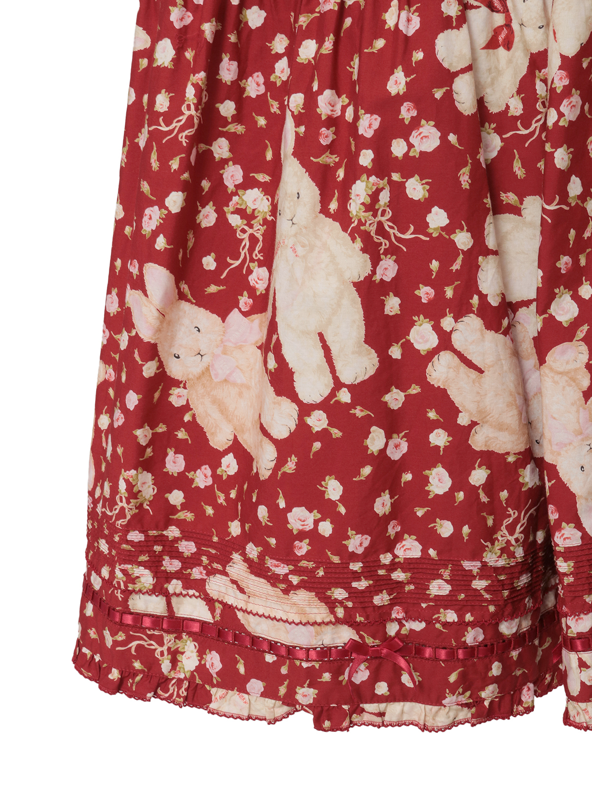 H*止様 【希少】2018 PINK HOUSE 庭園散歩 うさぎ ミディワンピ H*止様 【希少】2018 PINK HOUSE 庭園散歩 うさぎ ミディワンピ