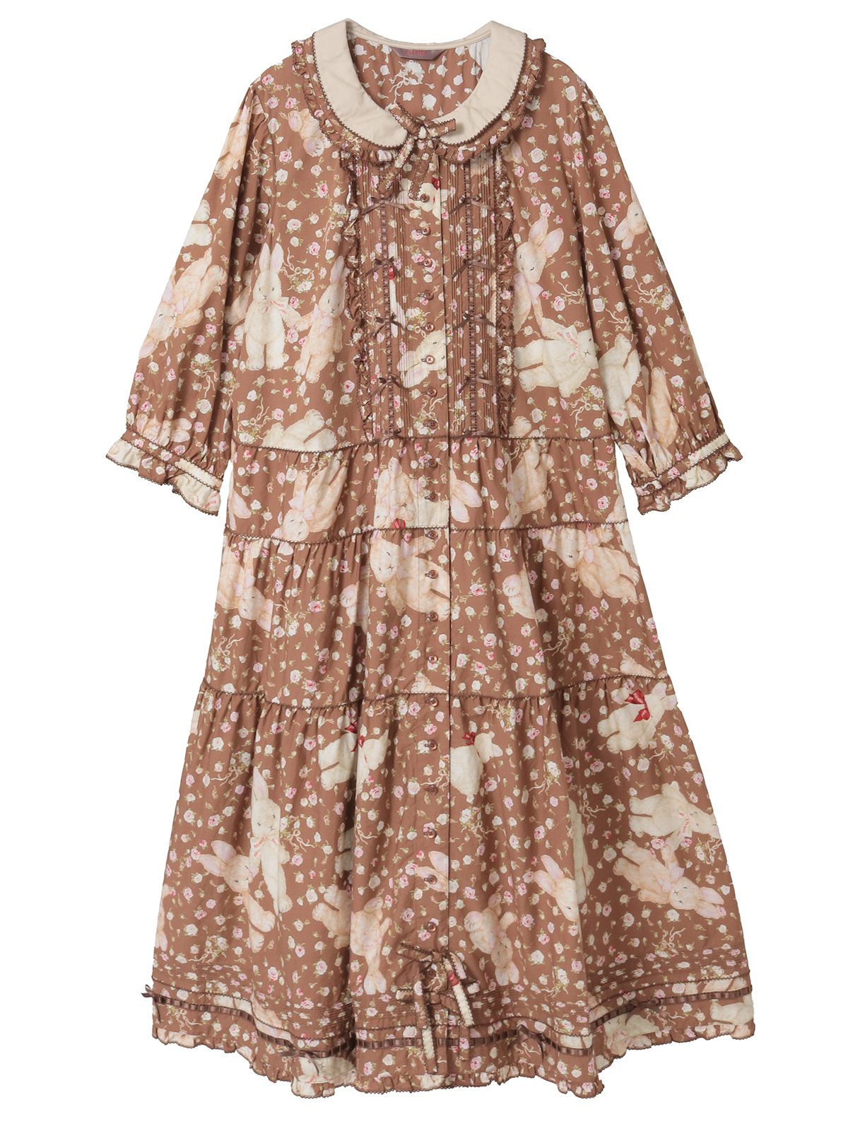 バラ園プリントミディワンピース｜ピンクハウスオフィシャル