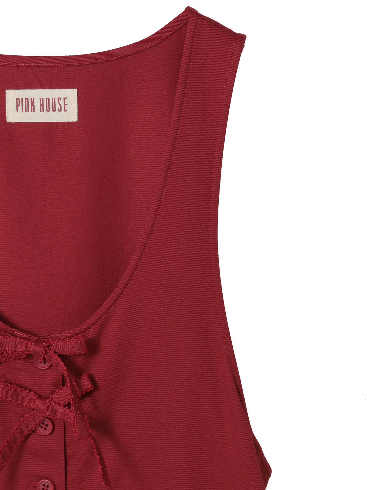 リボンモチーフ付きジャンバースカート｜ピンクハウス