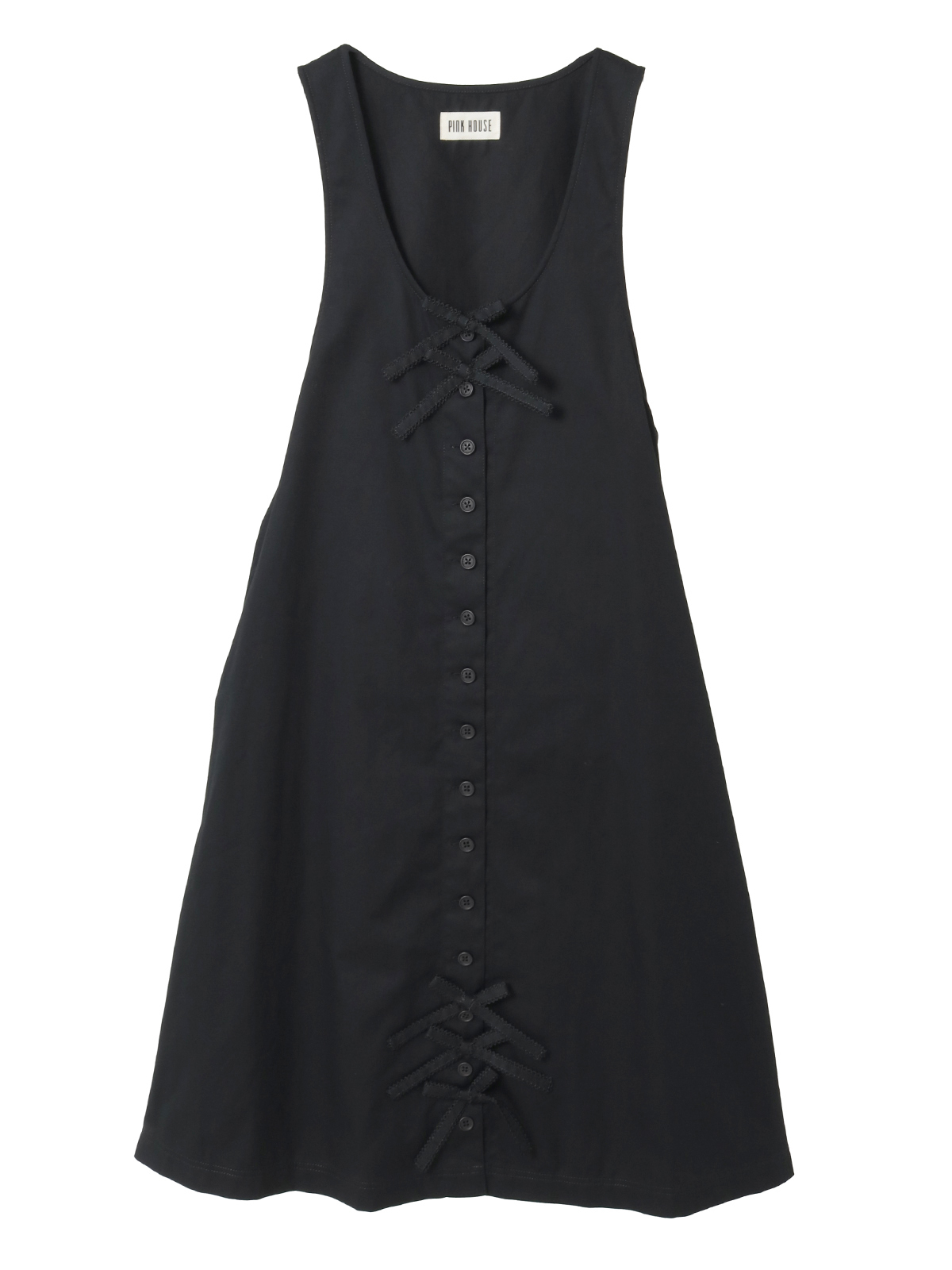 リボンモチーフ付きジャンバースカート｜ピンクハウス