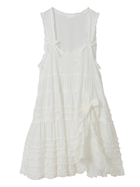 たくし上げリボン付きローンタブリエ