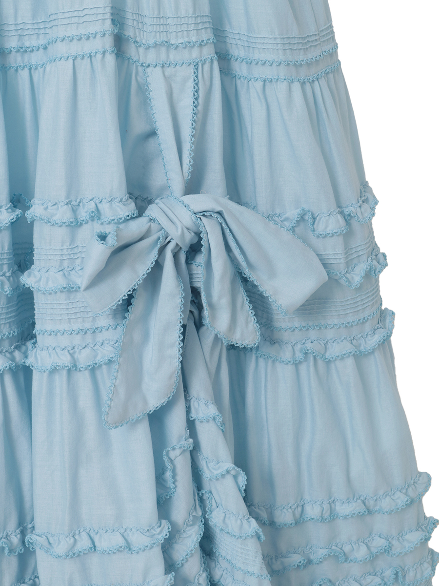 たくし上げリボン付きローンタブリエ 詳細画像 シロ 10