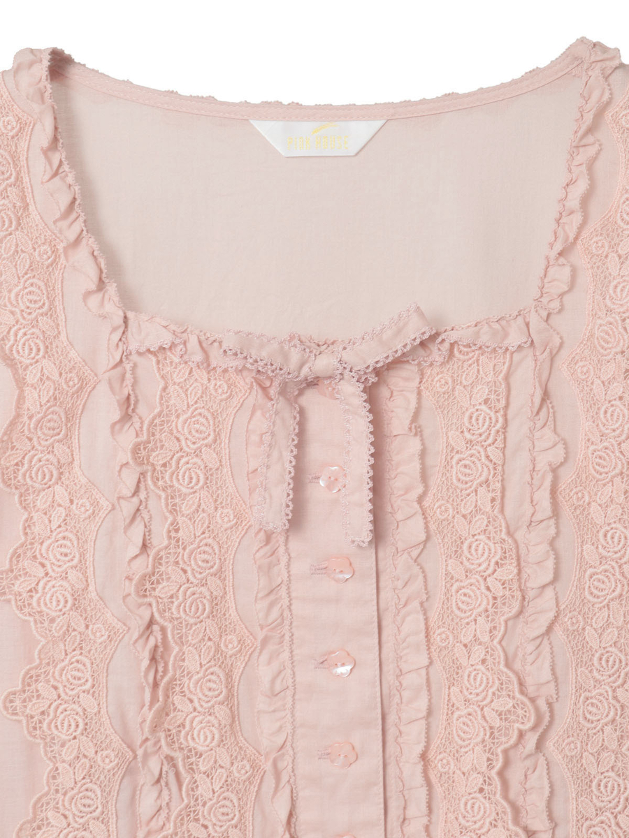 ケミカルレース使いミディワンピース 詳細画像 クロ 11