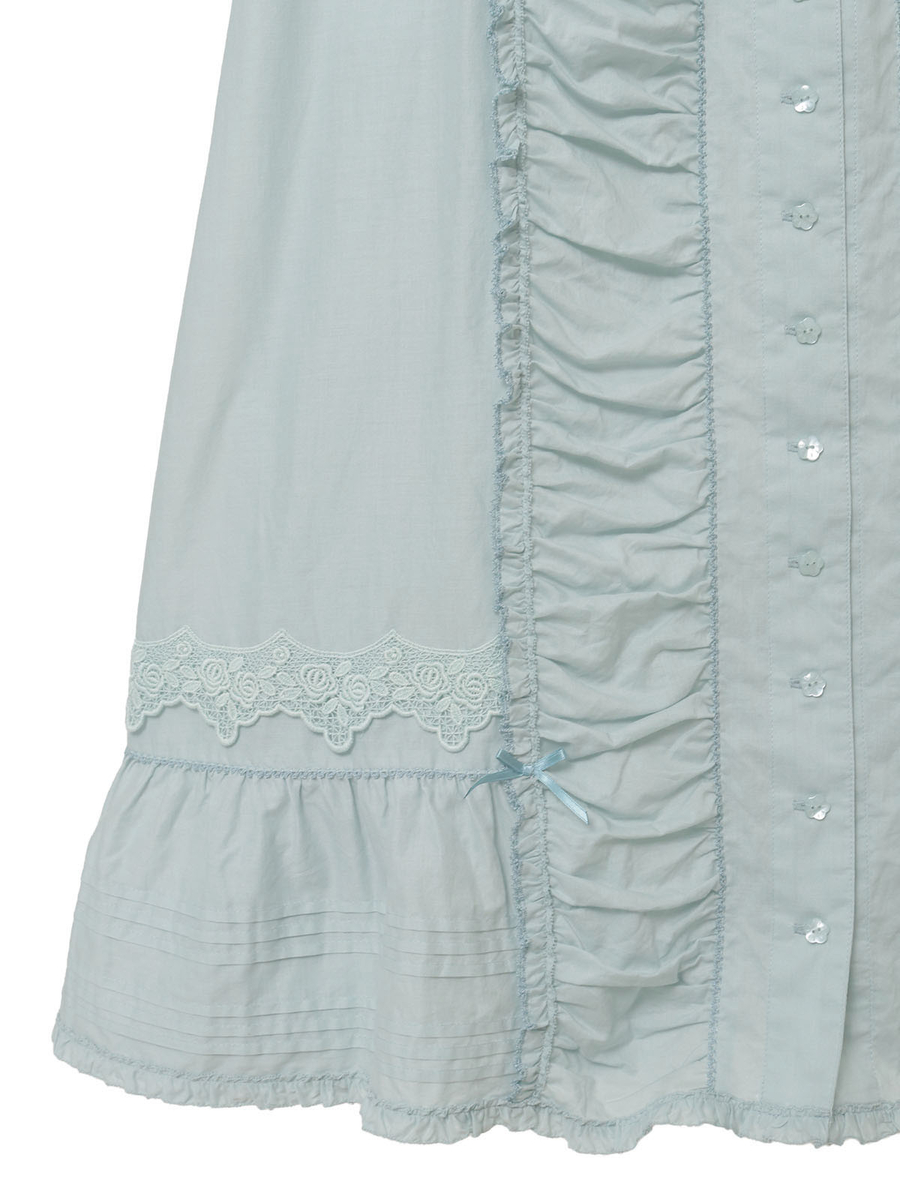 ケミカルレース使いミディワンピース 詳細画像 クロ 14