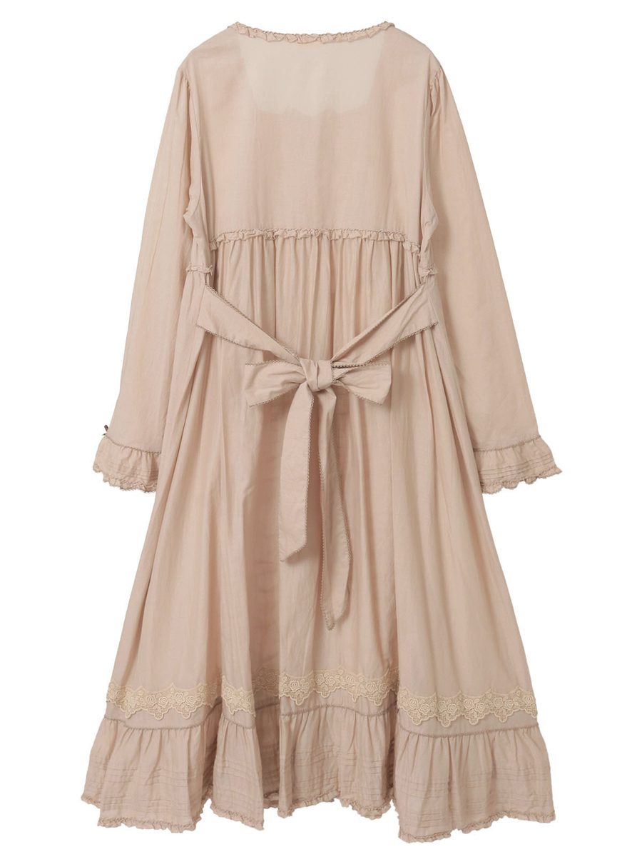 ケミカルレース使いミディワンピース 詳細画像 クロ 2