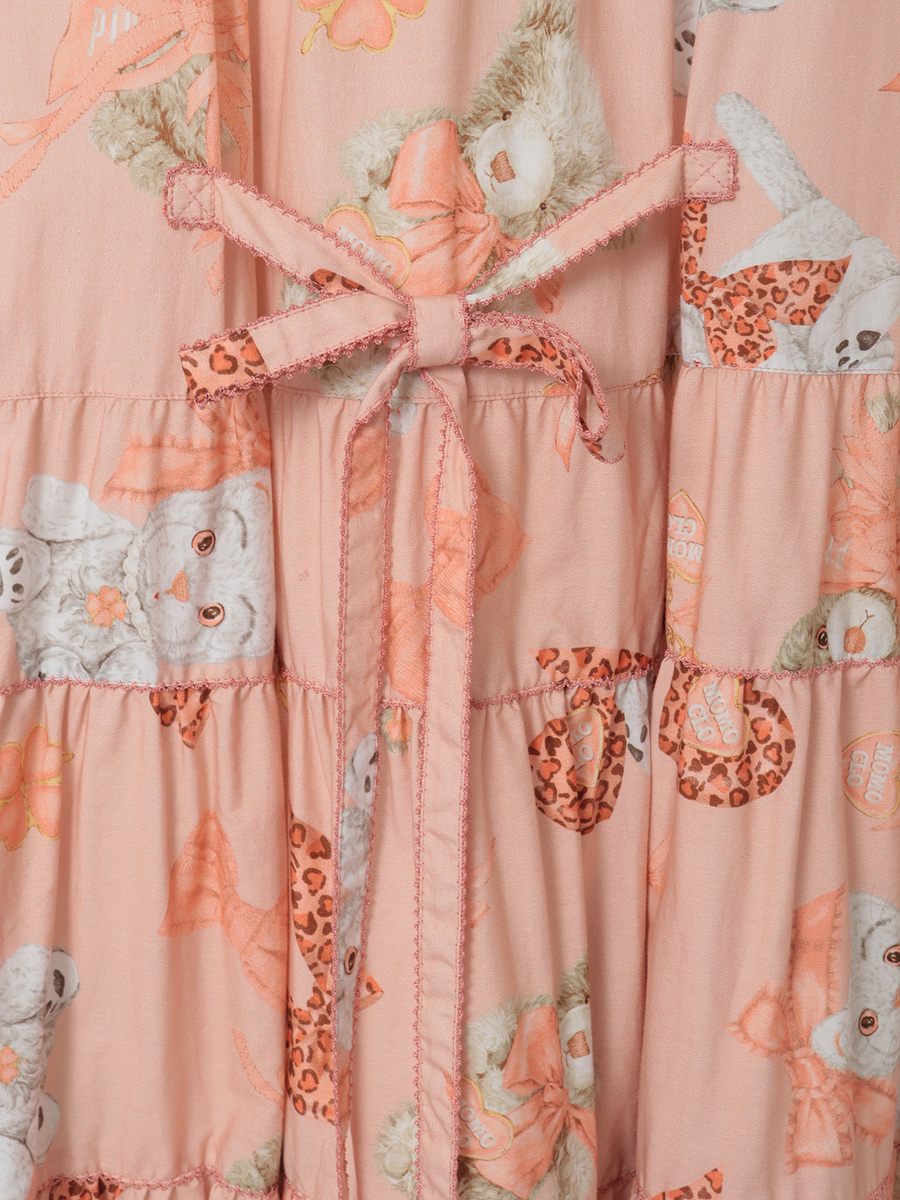 PINK HOUSE×Momoclo ももクロベアプリントミディワンピース 詳細画像 ピンク 7