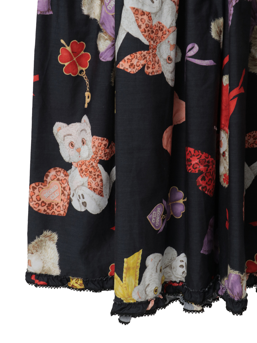 PINK HOUSE×Momoclo ももクロベアプリントミディワンピース 詳細画像 ピンク 8