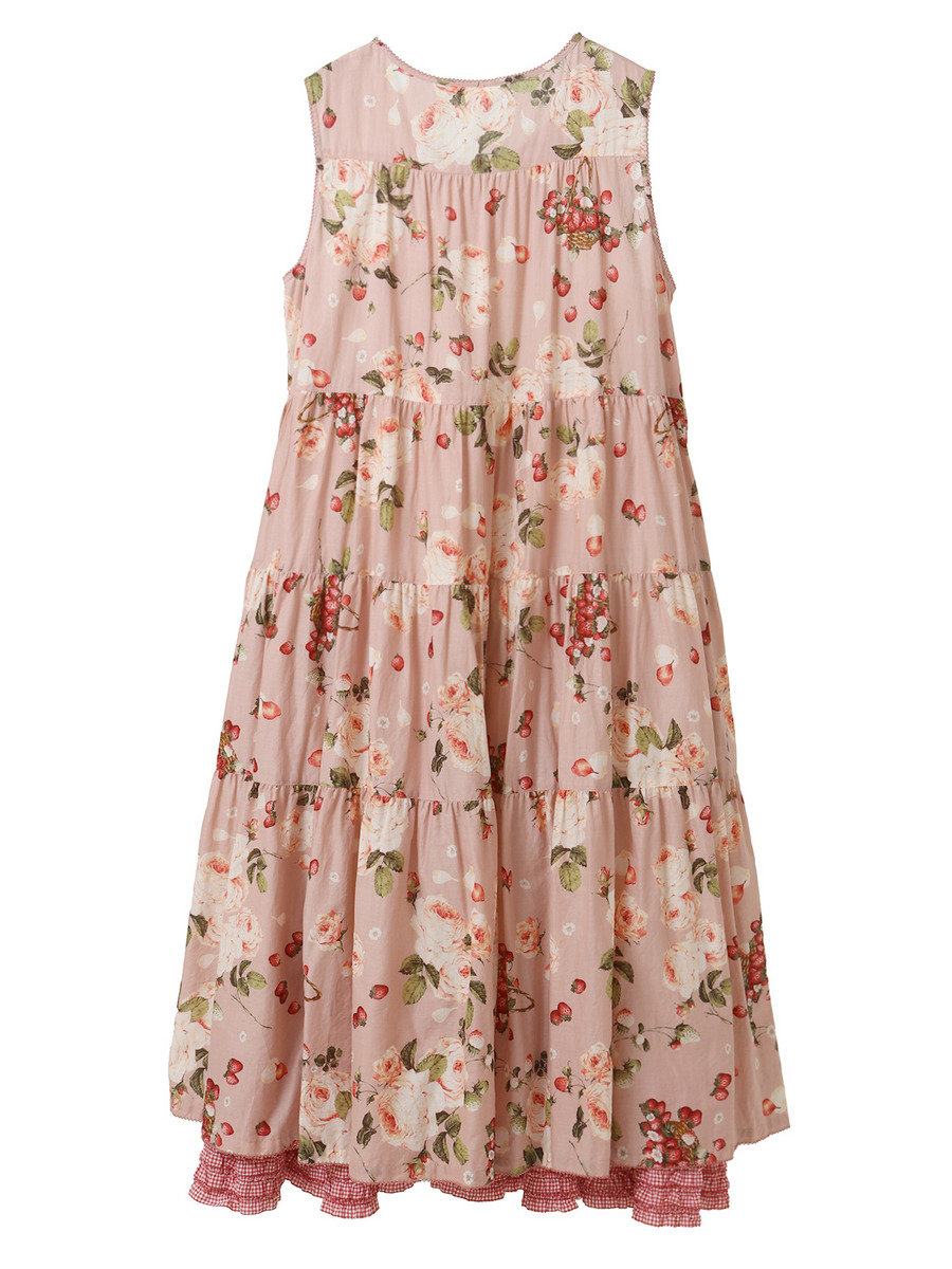 ～Special item～ストロベリーローズプリントミディワンピース 詳細画像 クロ 2