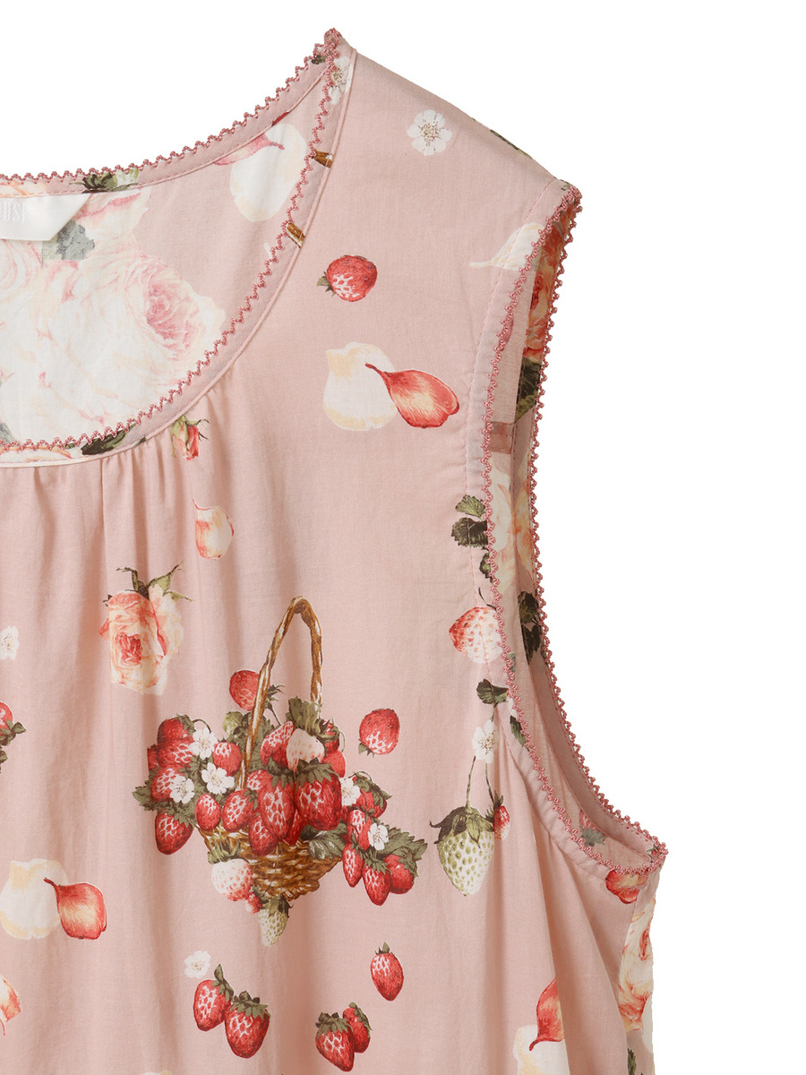 ～Special item～ストロベリーローズプリントミディワンピース 詳細画像 クロ 4