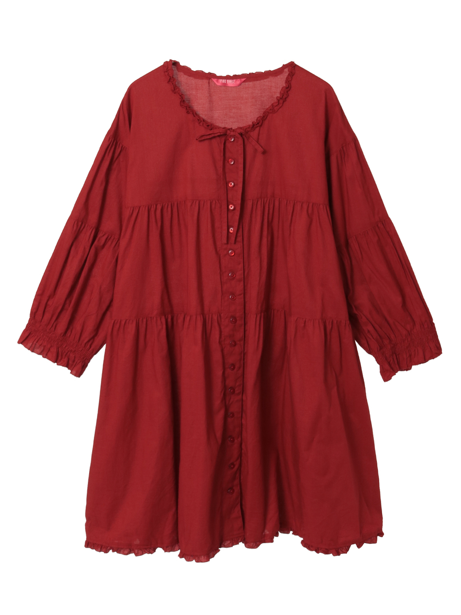 ローンチュニックブラウス 詳細画像 チョコレート 1