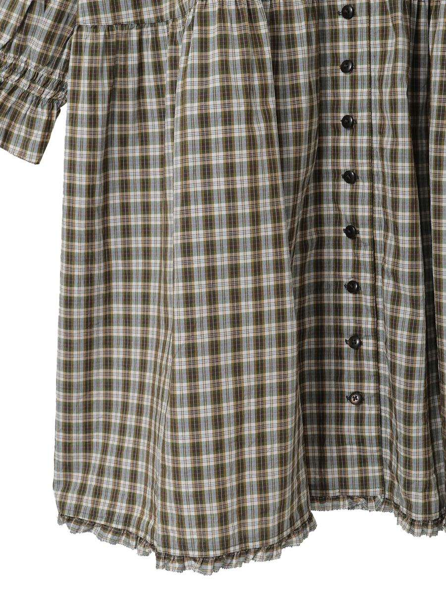 オリジナルチェックチュニックブラウス 詳細画像 グリーン系 9