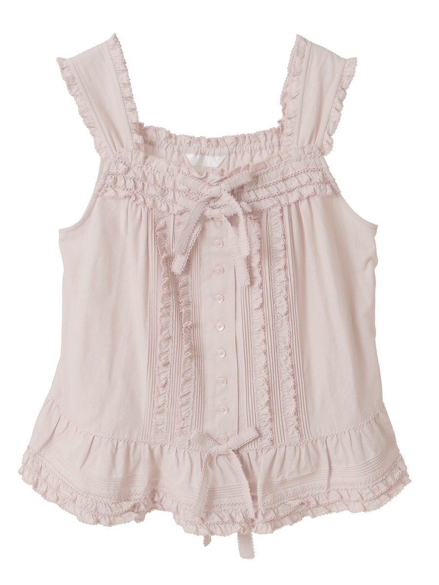 フリル使いキャミソールブラウス｜ピンクハウスオフィシャルオンライン