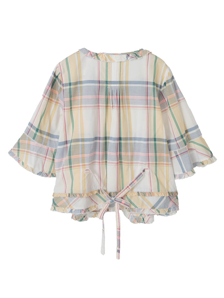 オリジナルチェックブラウス 詳細画像 アカ 2