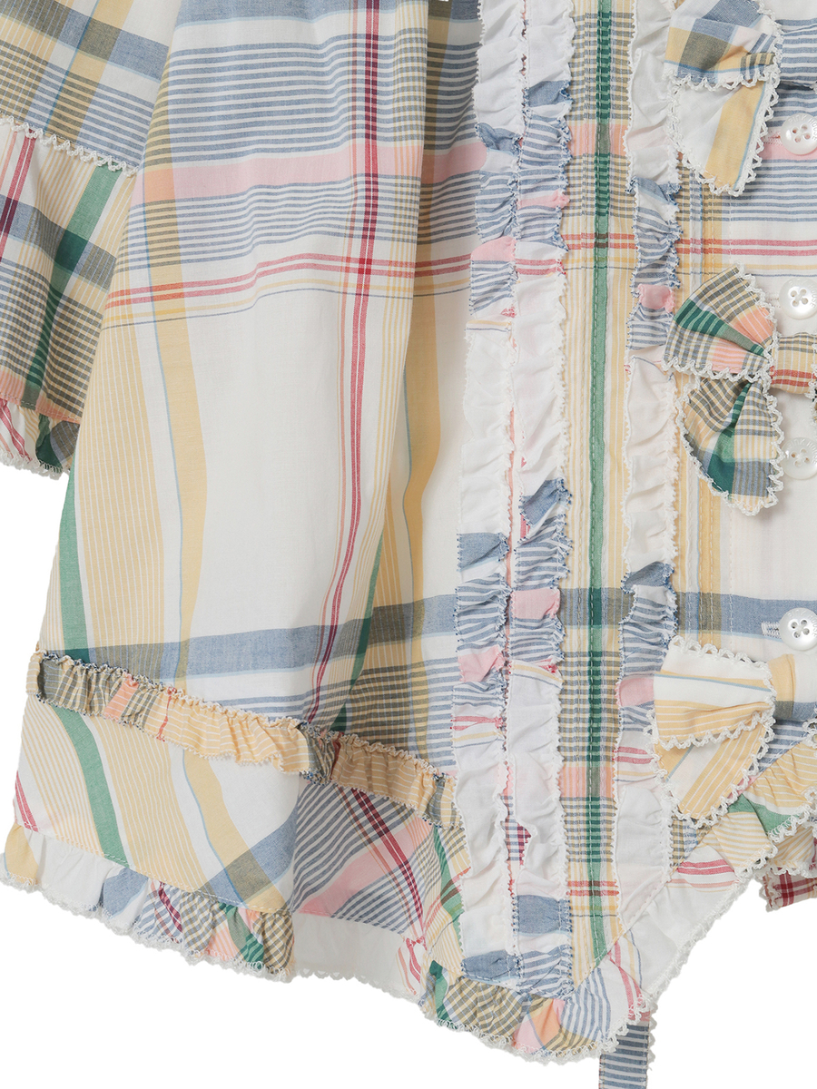 オリジナルチェックブラウス 詳細画像 アカ 5