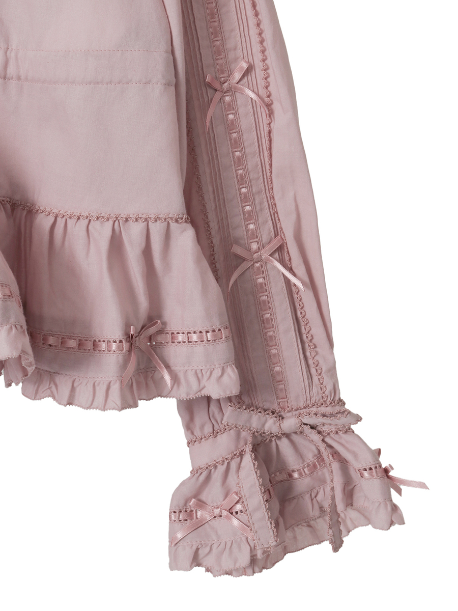 ロゴ刺繍オーバーブラウス 詳細画像 クロ 4