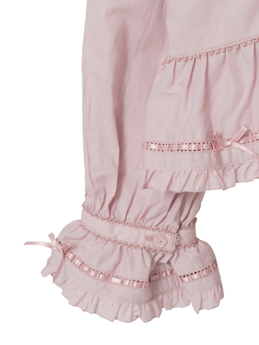 ロゴ刺繍オーバーブラウス 詳細画像 クロ 5