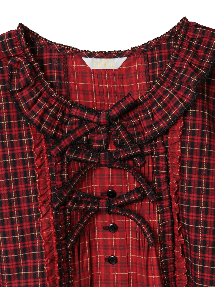 オリジナルコードチェックブラウス 詳細画像 コン 7