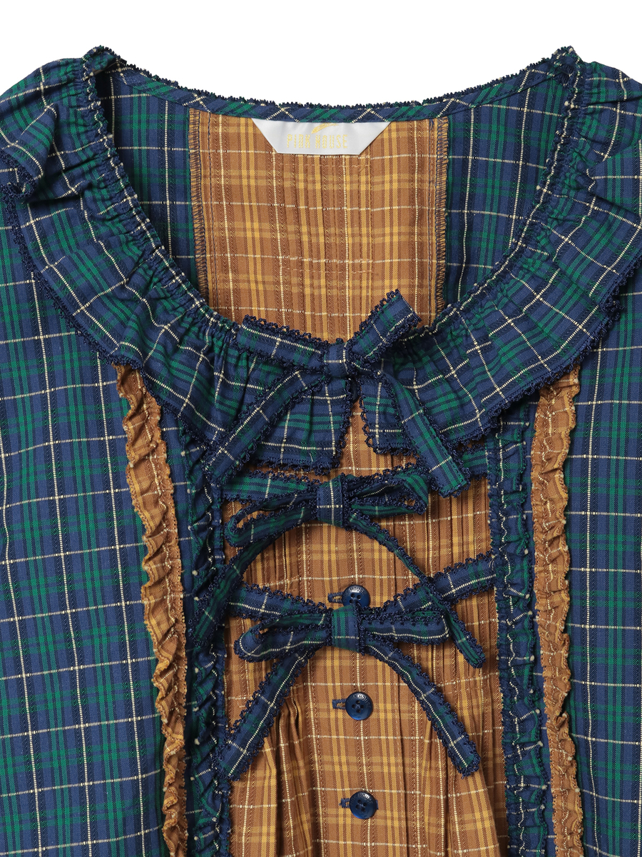 オリジナルコードチェックブラウス 詳細画像 コン 8