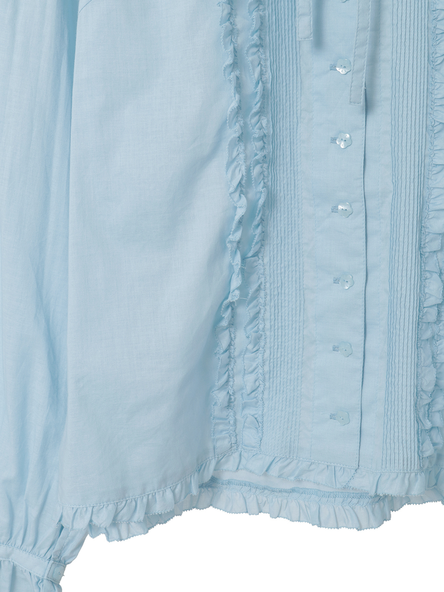 フリル襟付きローンブラウス 詳細画像 ソライロ 4