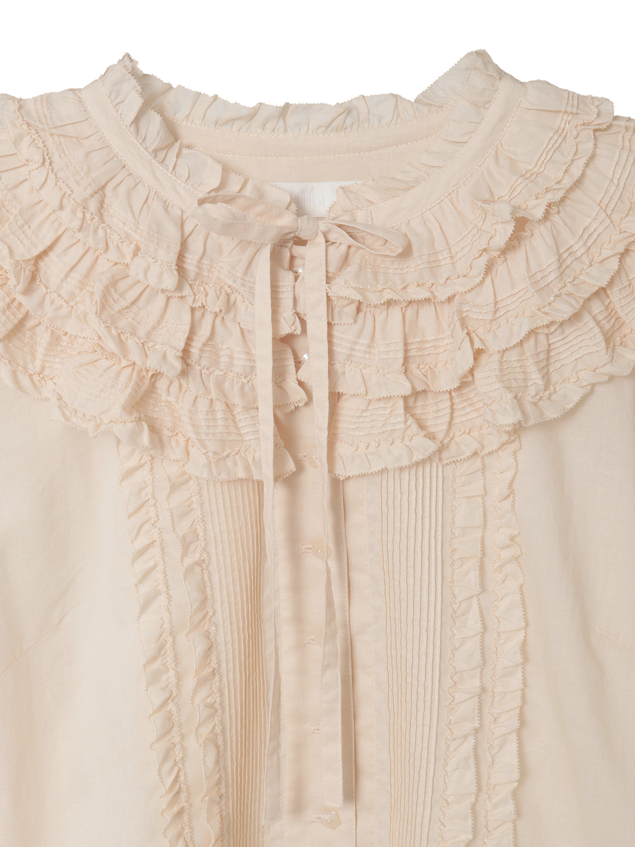 フリル襟付きローンブラウス 詳細画像 ソライロ 7