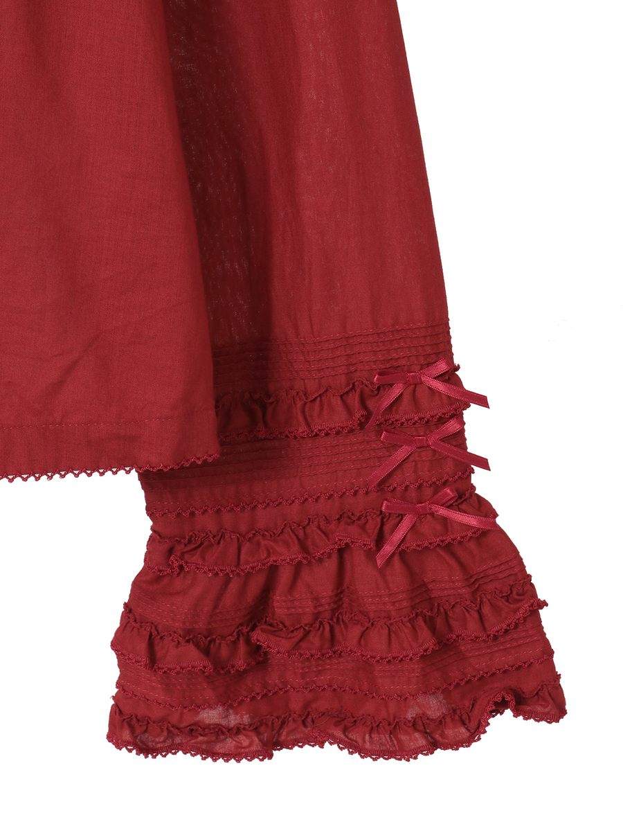 袖フリル使いローンブラウス 詳細画像 ハッカ 7