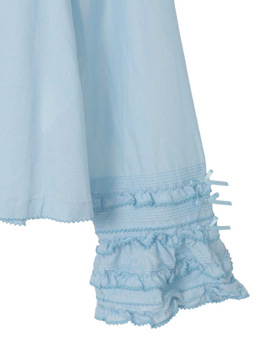 袖フリル使いローンブラウス 詳細画像 ハッカ 9