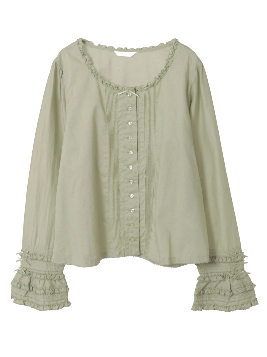 袖フリル使いローンブラウス｜ピンクハウスオフィシャル