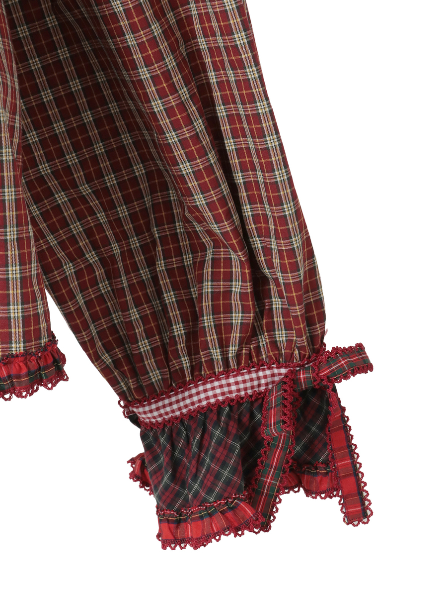 フリル襟付きブラウス 詳細画像 シロ 4