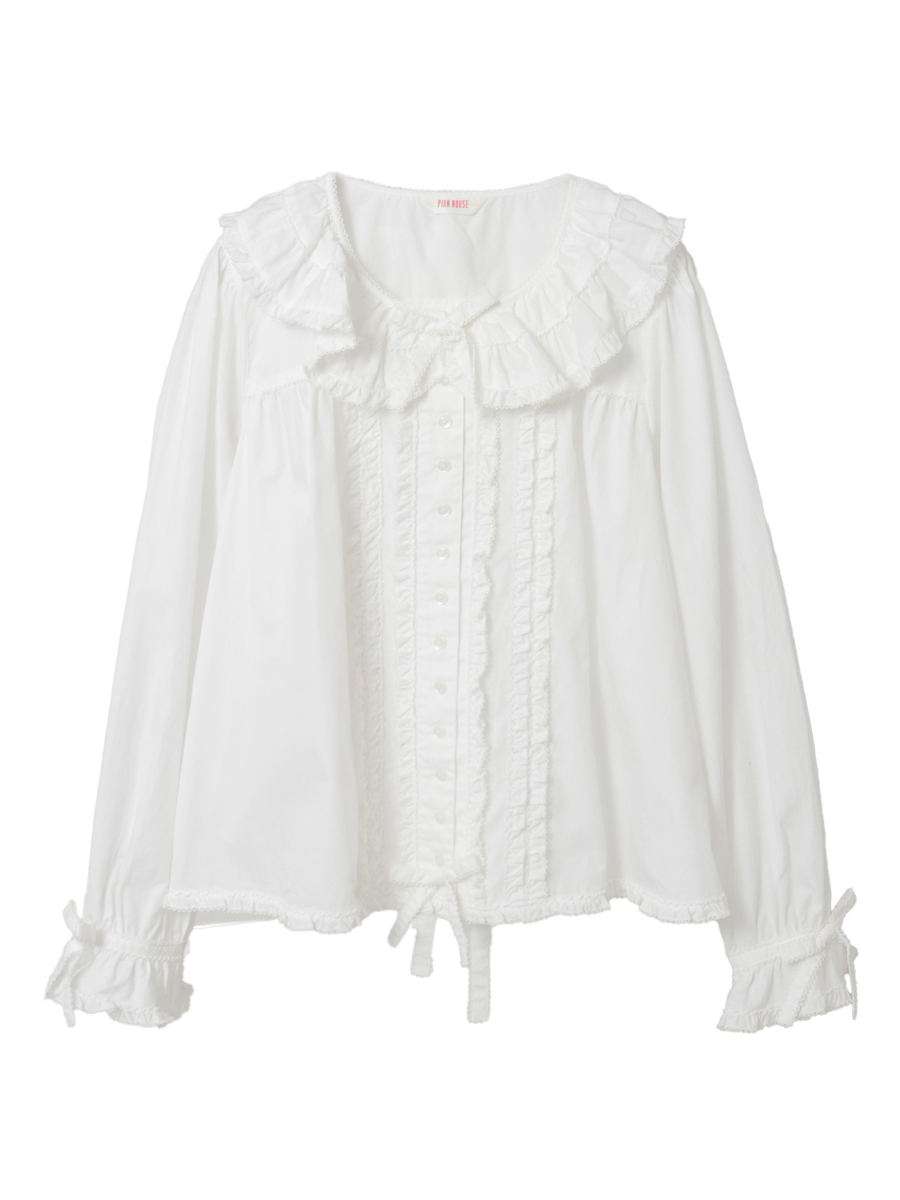 フリル襟付きブラウス｜ピンクハウスオフィシャルオンライン