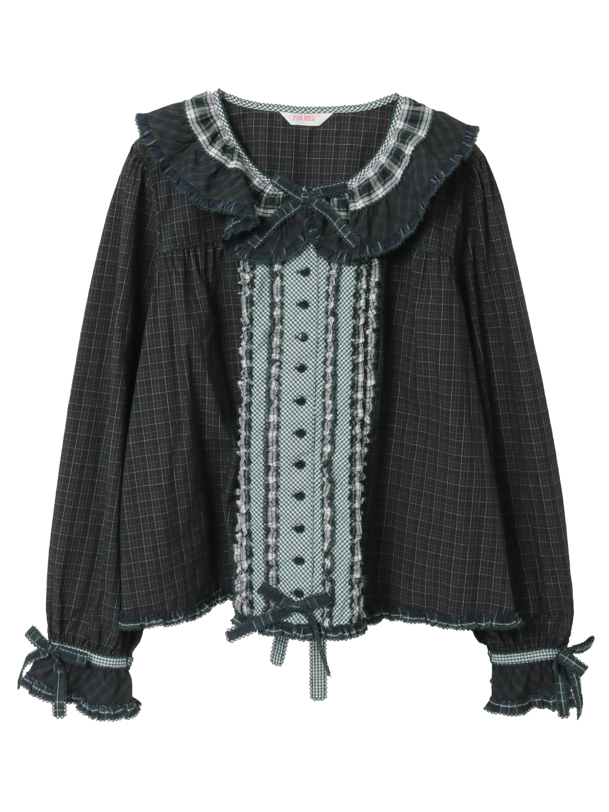 フリル襟付きブラウス｜ピンクハウスオフィシャルオンライン