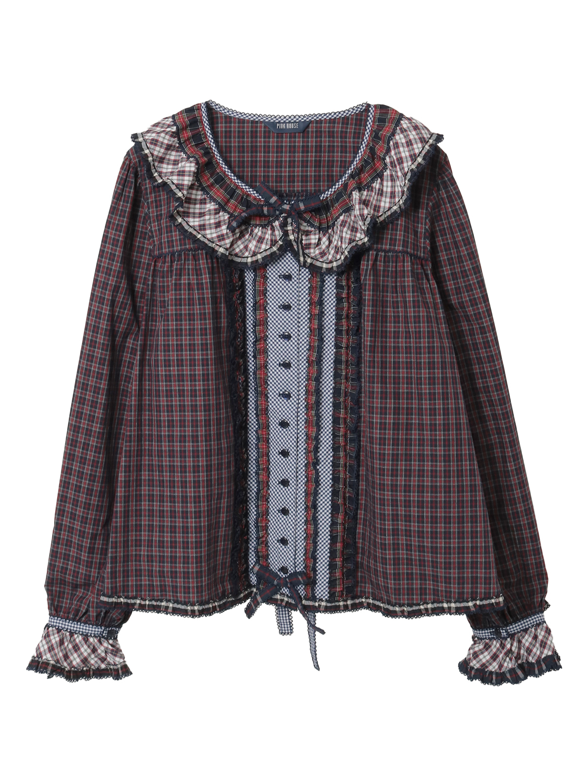 フリル襟付きブラウス｜ピンクハウスオフィシャルオンライン